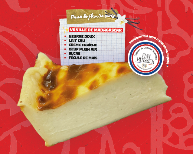 Le flan Savary - Vanille
