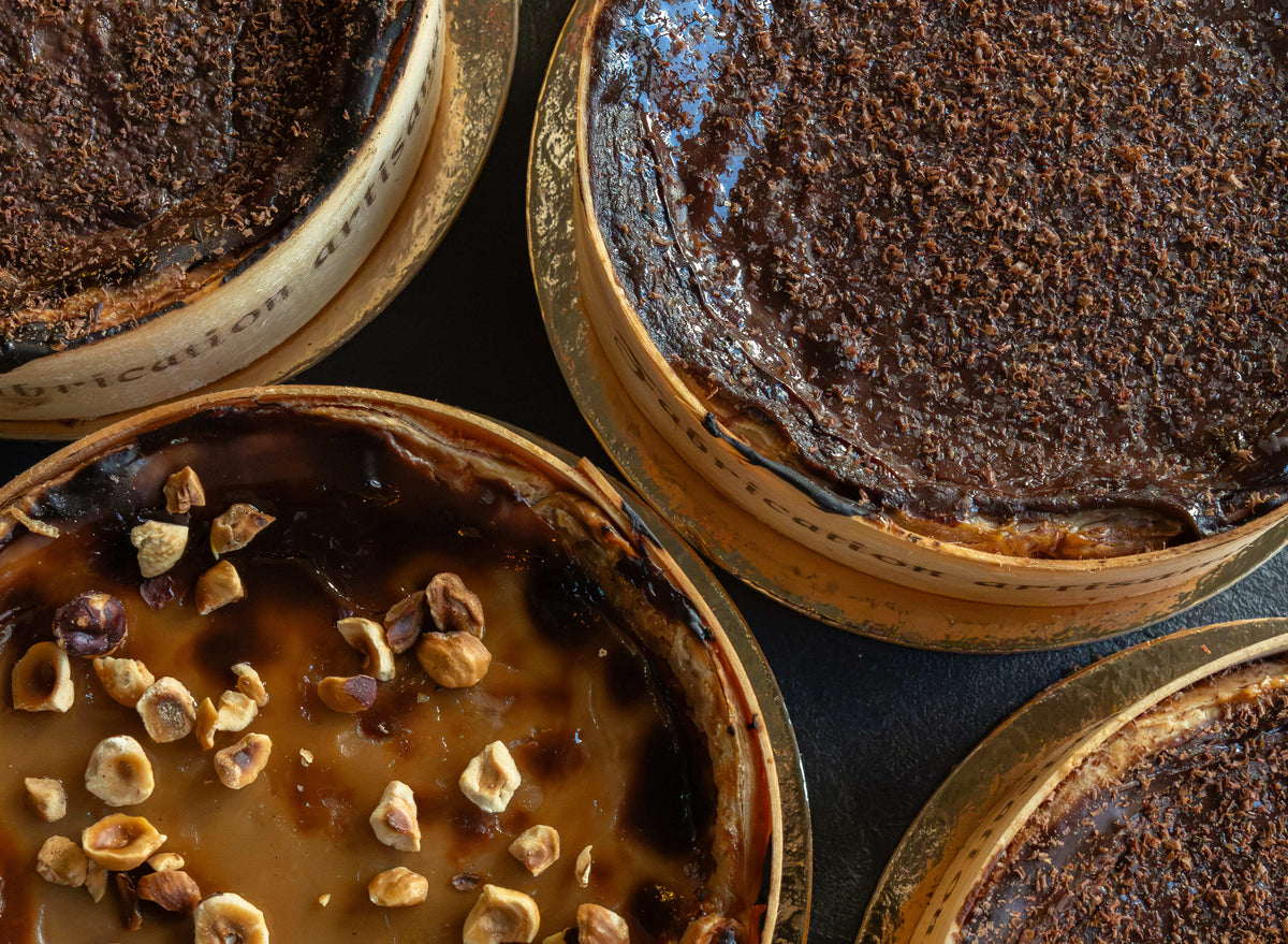 Colis de 3 flans noisette & 3 flans chocolat